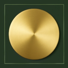 Мишень круглая золотая 50х3 мм Зл99.99 ТУ