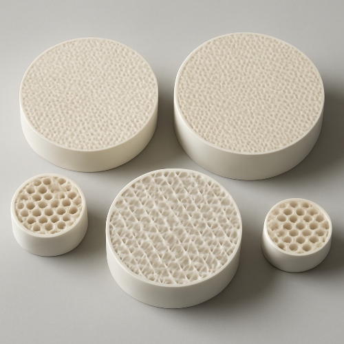 Прессованный керамический фильтр на основе корунд-муллита