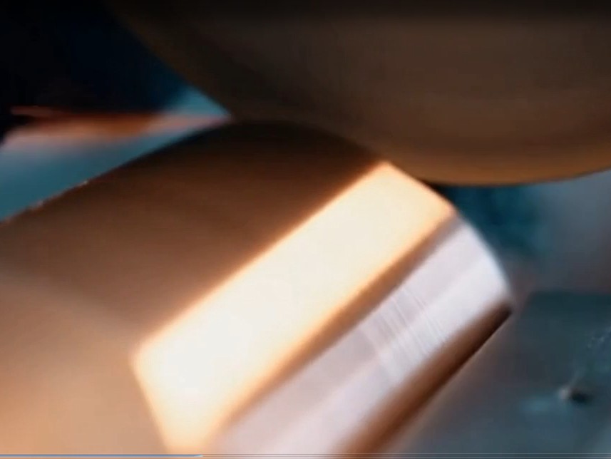 Шлифовка торца бронзового круга